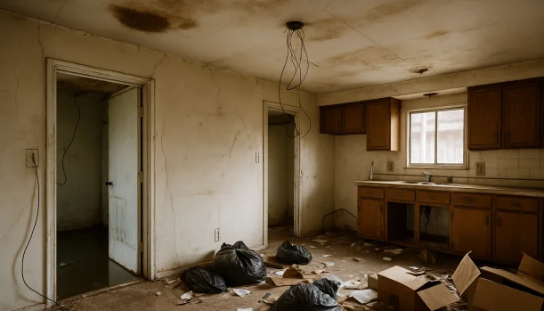 We Buy Houses As-Is in North Highlands California โ Matt Buys Homes Interior of a house needing repairs in North Highlands California โ we buy houses as-is