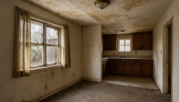 We Buy Houses As-Is in Orangevale California โ Matt Buys Homes Interior of a house needing repairs in Orangevale California โ we buy houses as-is