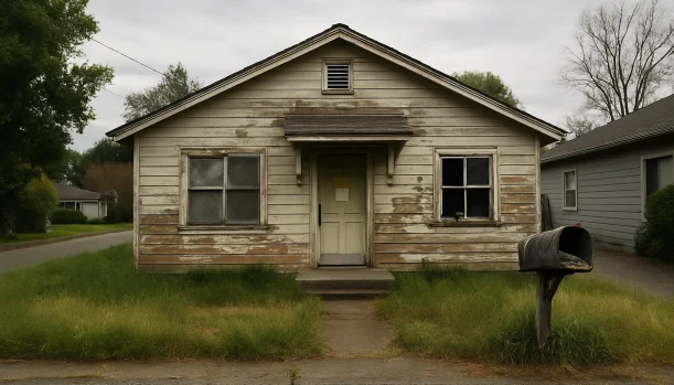 Distressed home exterior in Placerville, CA — Matt Buys Homes cash buyer — pre-foreclosure home sale placerville CA