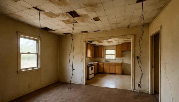 Interior of a house needing repairs in Shingle Springs California — we buy houses as-is