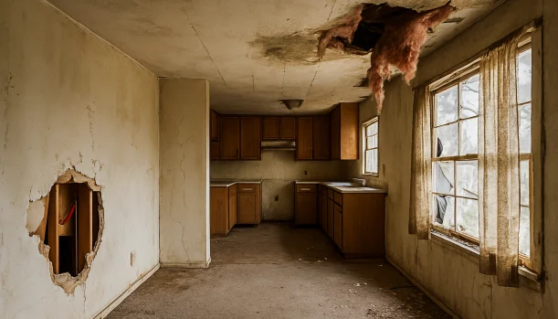 We Buy Houses As-Is in Amador City California โ Matt Buys Homes Interior of a house needing repairs in Amador City California โ we buy houses as-is