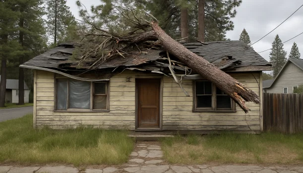 Sell Your Distressed Home in Meyers CA β Matt Buys Homes Distressed home exterior in Meyers, CA β Matt Buys Homes cash buyer β sell parents house after death meyers