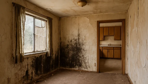 Interior of a house needing repairs in Penn Valley California — we buy houses as-is