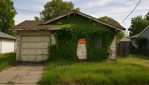 Sell Your Distressed Home in Winters CA โ Matt Buys Homes Distressed home exterior in Winters, CA โ Matt Buys Homes cash buyer โ sell tax delinquent property winters
